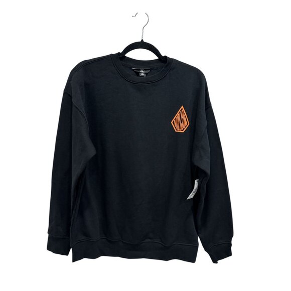VOLCOM Men's Black RoundAbout Crew Sweatshirt SMALL - Picture 2 of 7
